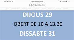 Desktop Screenshot of boutiqueclara.com